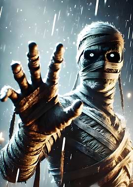 Scary Mummy Reaching Out