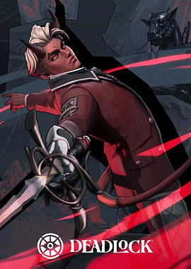 Deadlock Game Character with Sword