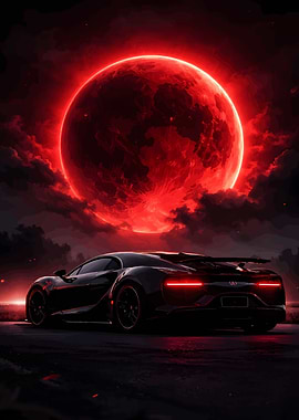 Bugatti Chiron Red Moon