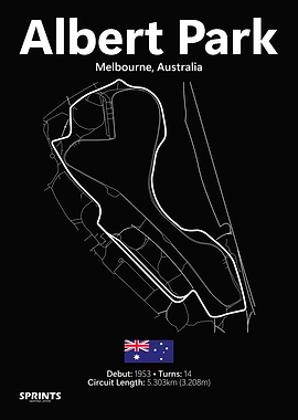Albert Park Circuit Map