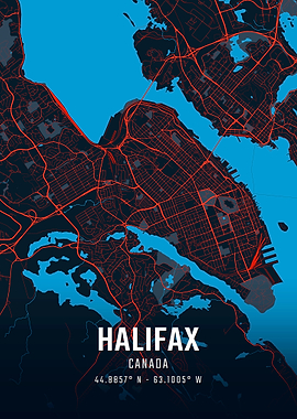 Halifax Canada City Map