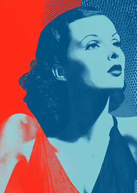 Hedy lamarr in Pop Art Style