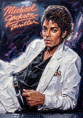 Michael Jackson Thriller Album Cover Art Poster