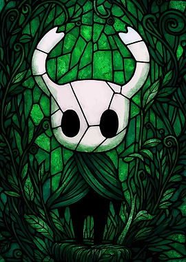 Hollow Knight Stained Glass Art