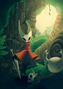 Hornet and Knight in a Forest