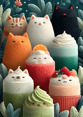 Cute Cat-Themed Desserts and Drinks
