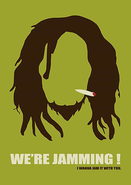 Bob Marley Silhouette with Joint