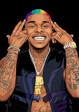 DaBaby Vector Art Portrait