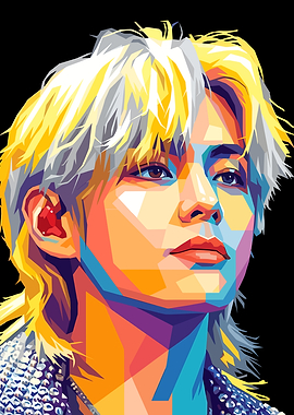 Kim Tae-hyung Pop Art Portrait