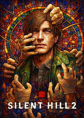 Silent Hill 2 Stained Glass Art