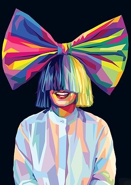 Sia Pop Art Portrait