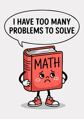 Sad Math Book with Problems