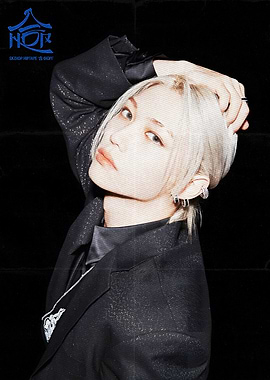 Fe;ic straykids K-Pop Idol in Black Suit