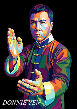 Donnie Yen Pop Art Portrait
