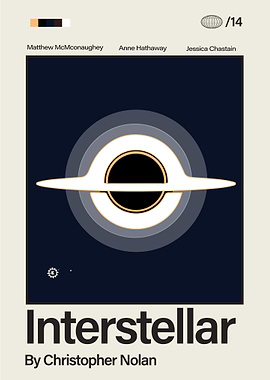 Interstellar Minimalist Movie Poster