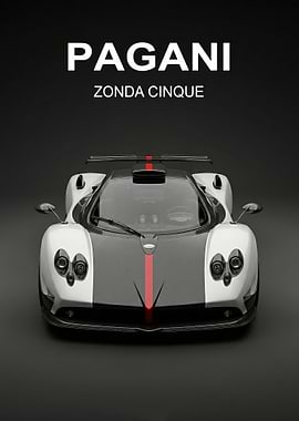 legend Pagani Zonda Cinque poster