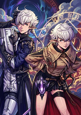 Alphinaud and Alisaie Leveilleur Final Fantasy XIV