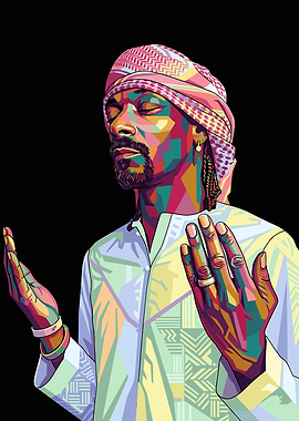 Snoop Dogg in prayer