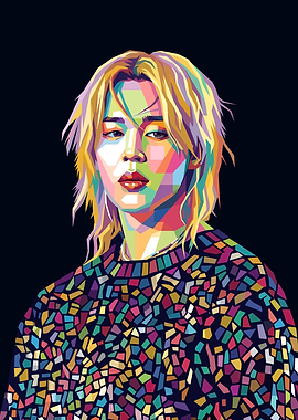Jimin Pop Art Portrait