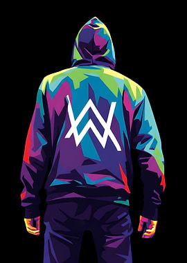 Alan Walker Hoodie Pop Art