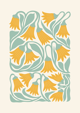 Art Nouveau Floral Pattern