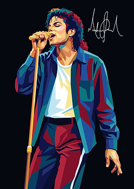 Michael Jackson Pop Art Portrait