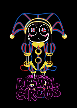 The Amazing Digital Circus Neon Poster