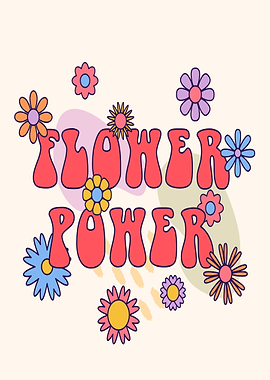 Flower Power Retro Design