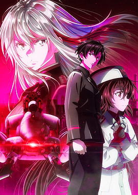 Anime Characters with Military Mech