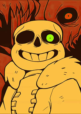 Sans Undertale with Glowing Eye