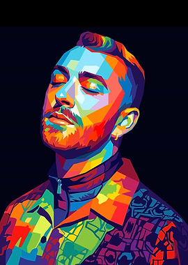 Sam Samith Pop Art Portrait