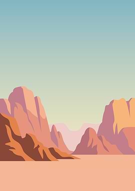 Desert Canyon Landscape
