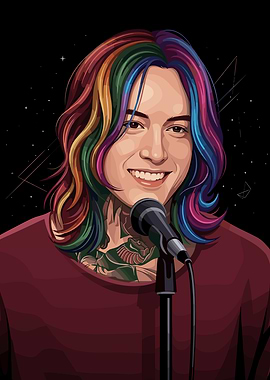 Noah Sebastian With Rainbow Hair
