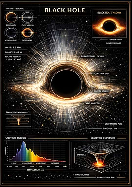 Interstellar Black Hole Infographic