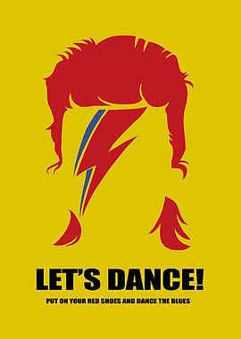 David Bowie Let's Dance Poster