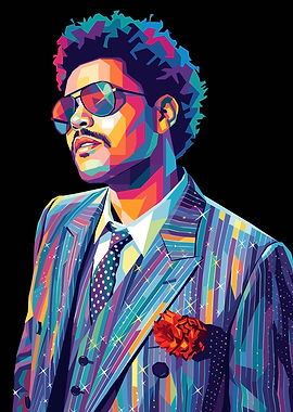 The Weeknd Pop Art Portrait