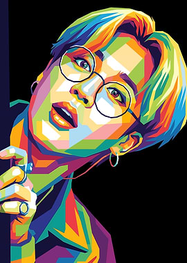 Jimin Pop Art Portrait
