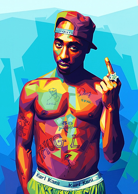 Tupac Shakur Pop Art Portrait