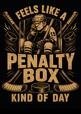 Hockey Player in Penalty Box