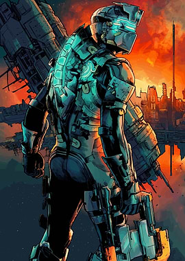 Isaac Clarke in Dead Space
