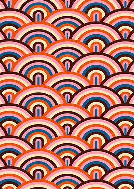 Retro Rainbow Pattern