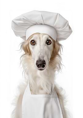 Borzoi Dog Chef