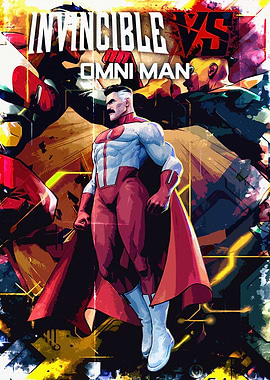 Omni Man Invincible vs Game Art