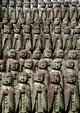 Stone Jizo Statues