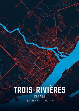 Trois-Rivières City Map