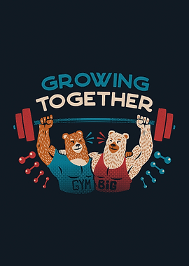 Growing Together Gym Bears Blue