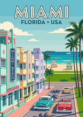 Miami Beach Art Deco Scene