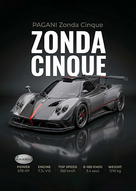 Pagani Zonda Cinque Supercar