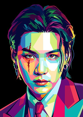 Suga Pop Art Portrait
