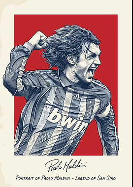 Paolo Maldini Portrait